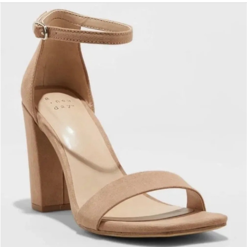 Target Women's Beige Block Heel Sandals